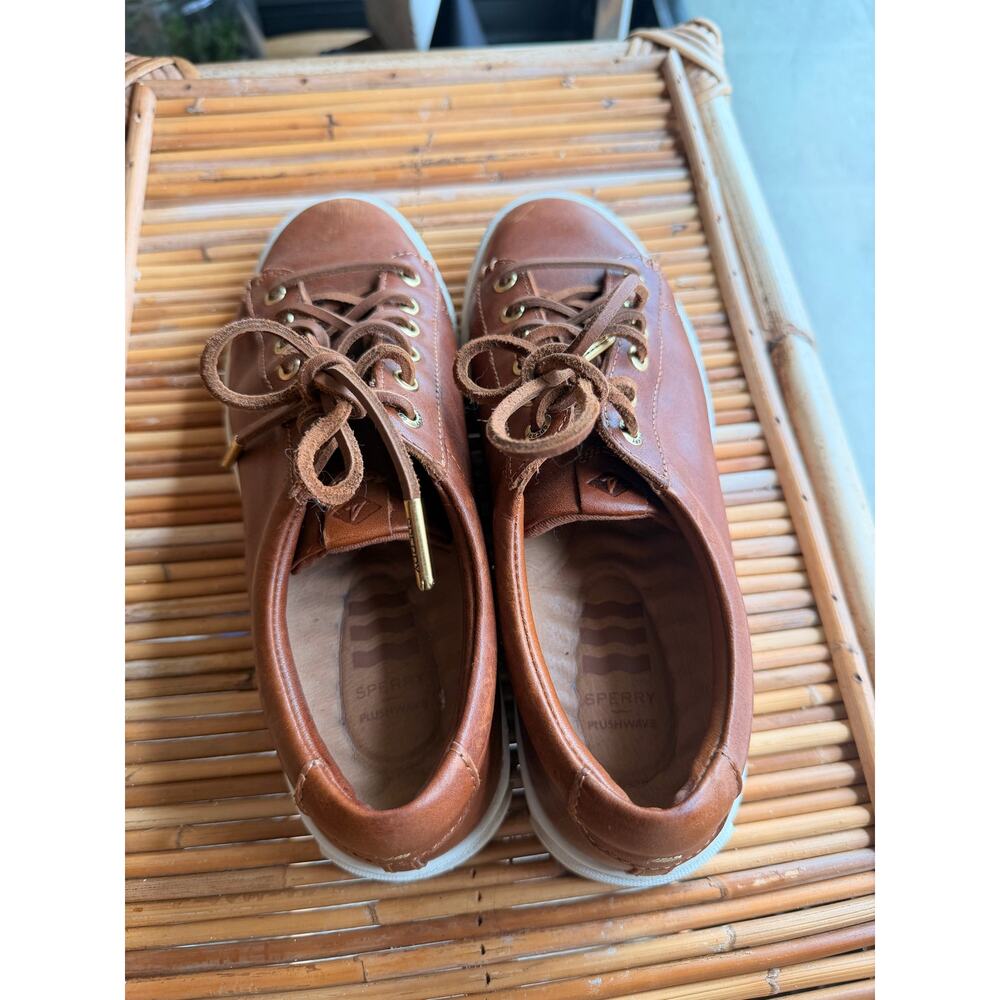 Sperry Plushwave Leather Sneakers Womens 7 - Picture 2 of 5